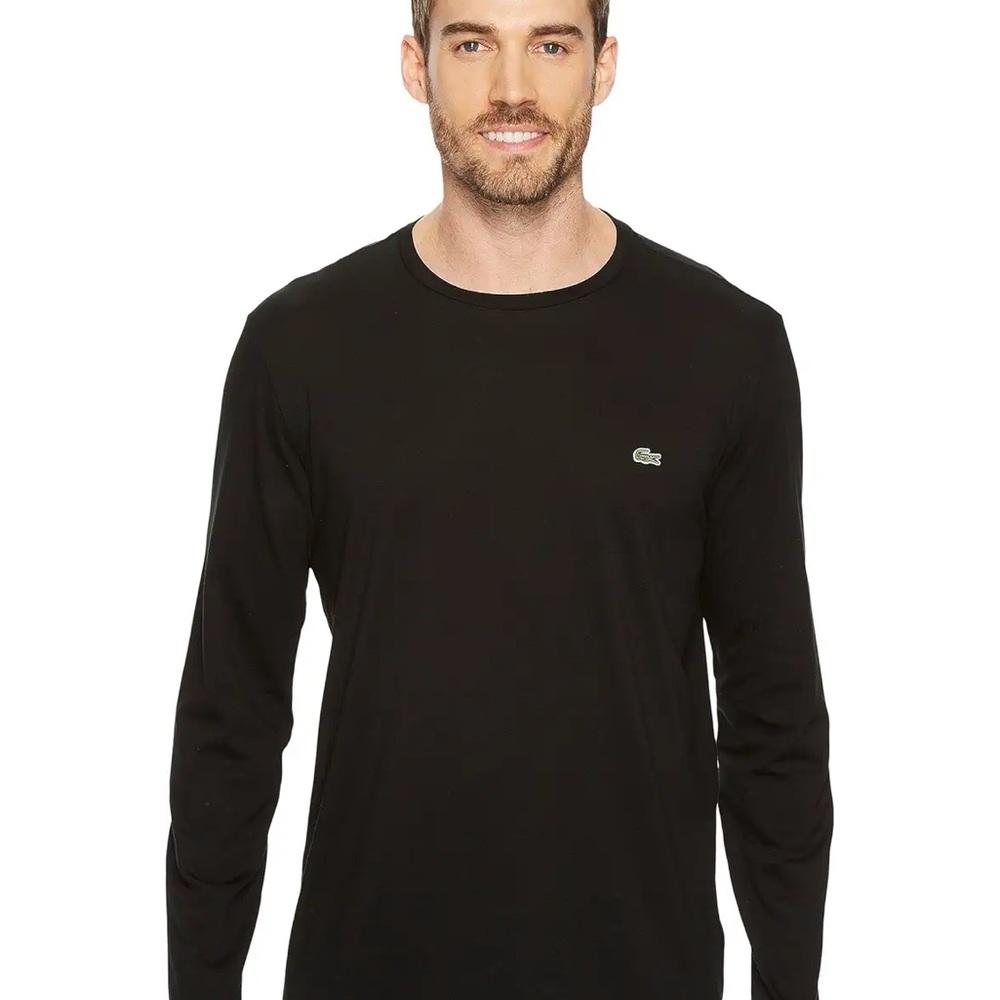 Lacoste Classic Black Long Sleeve Tee